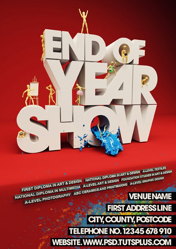 Event Poster with C4D and Photoshop