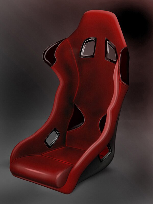 Create a Glossy Sports Car Seat Icon in Photoshop