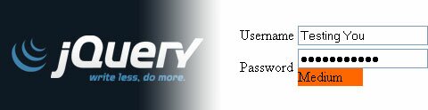 jQuery Password Strength