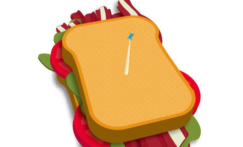 Make a Delicious Sandwich with Easy 3D Illustration Techniques 