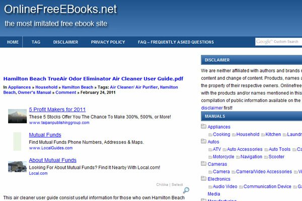 Online Free e-Books