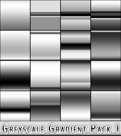 Greyscale Gradient Pack - 16 Gradients