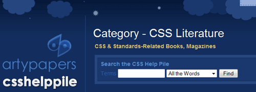 CSS Help Pile - screen shot.