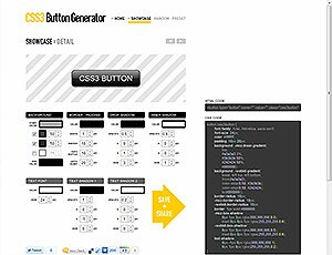 CSS3 Button Generator screenshot