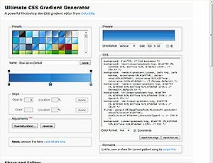 Ultimate CSS Gradient Generator screenshot