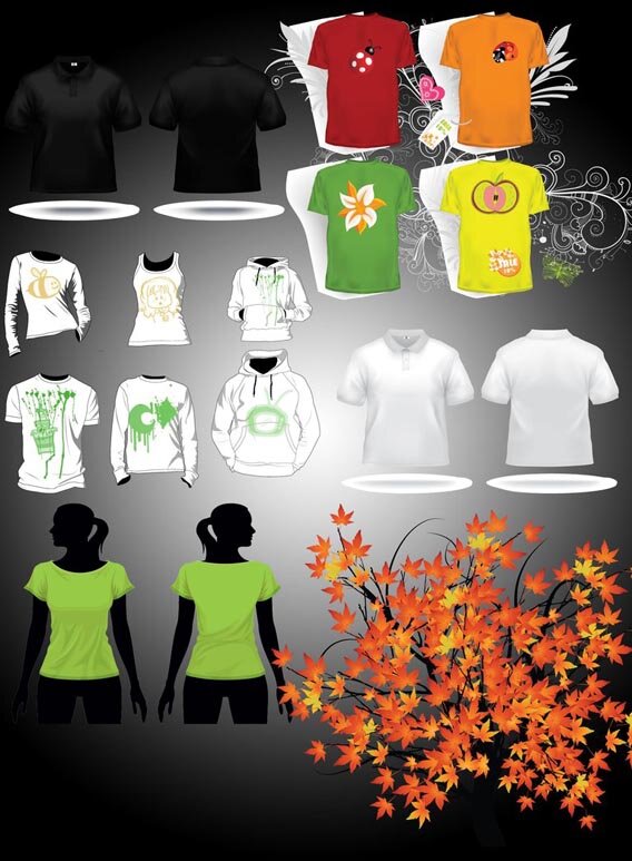 Tshirt collection by atilazz 13 Free & Premium T Shirt Mock up (PSD)