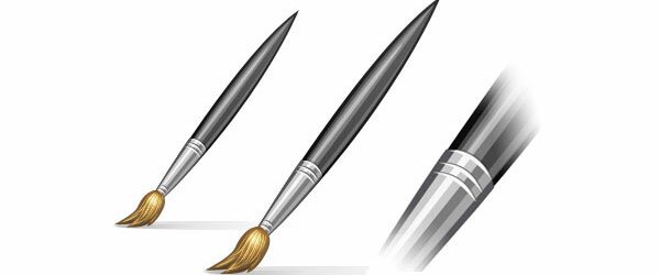 Create a Beautiful Paint Brush Icon in Photoshop