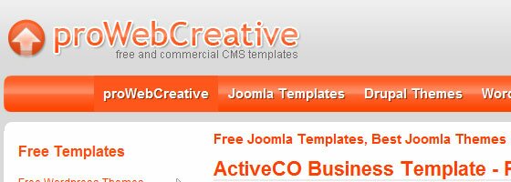 joomla template 2 Top 10 Free Joomla Template Download Websites