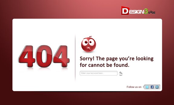 404 Error Page Design Template 06 404 Error Page Design Template
