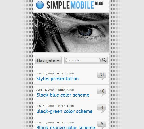 7 simple mobile 25 Premium WordPress Themes