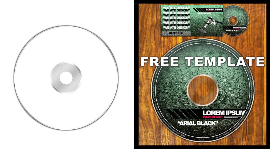 Cd Cover Design Template Free