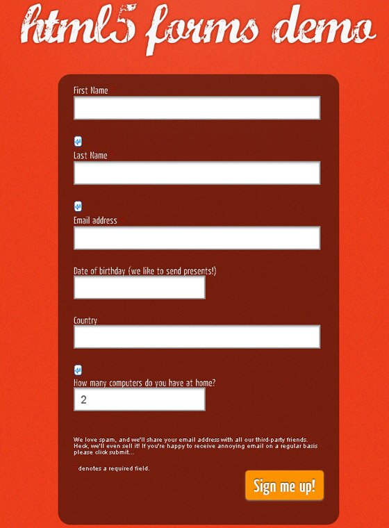 Best Html5 Forms