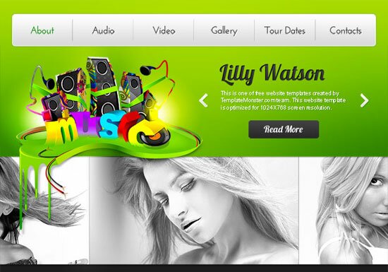 Music Website Template 30+ Free HTML5 and CSS3 Templates