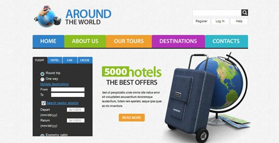 Travel Website Template 50 Free jQuery Website Html Templates