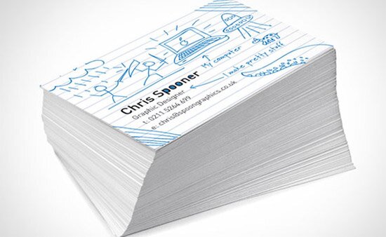 create fun ready doodled business card print design tutorial 35 Great Print Ready Designs Tutorials