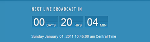 Live Brodcast Countdown Module