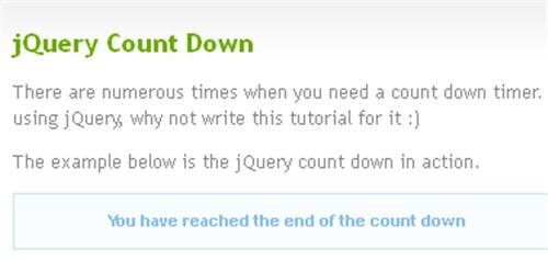 jQuery Count Down 20 36 Useful jQuery CountDown Plugins