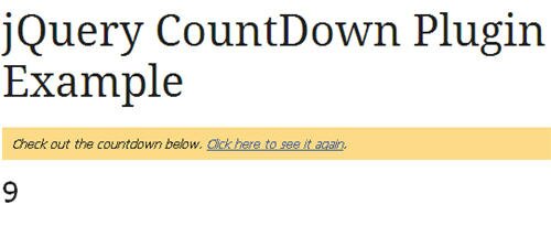 jQuery Count Down 6 36 Useful jQuery CountDown Plugins