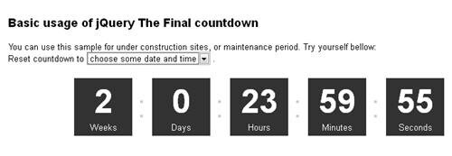 jQuery Count Down 9 36 Useful jQuery CountDown Plugins