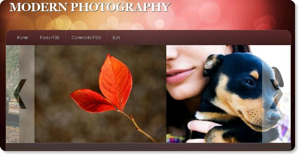 Modern Photography - Abstract Style Template