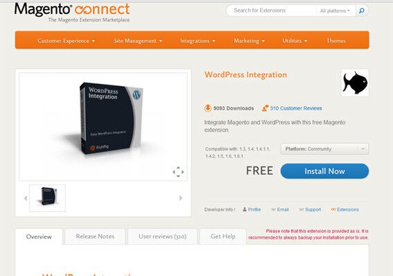 Fishpig's WordPress Integration extension gets Magento and WordPress working together.