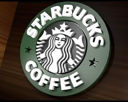 Starbucks 3D logo