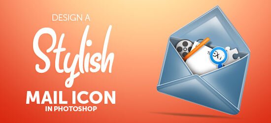 Design a Stylish Mail Icon in Photoshop