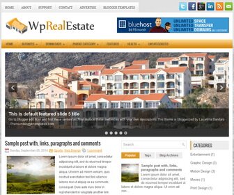 WpRealEstate-Blogger-Template