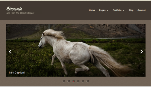 brownieo 20 Free Html Template with Image Slider Gallery Slider