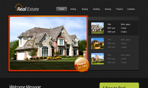 realestatehtml 20 Free Html Template with Image Slider Gallery Slider