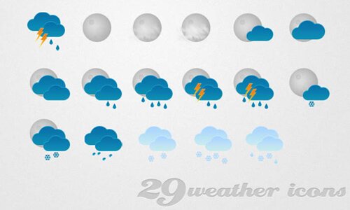 29 weather icons