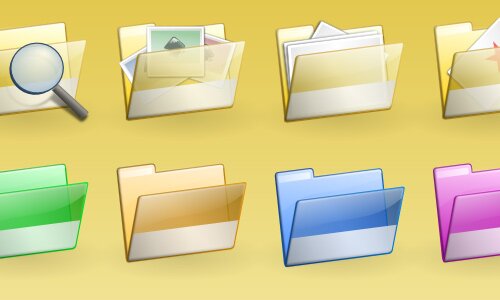 34 Simple Folder SVG Icon Set
