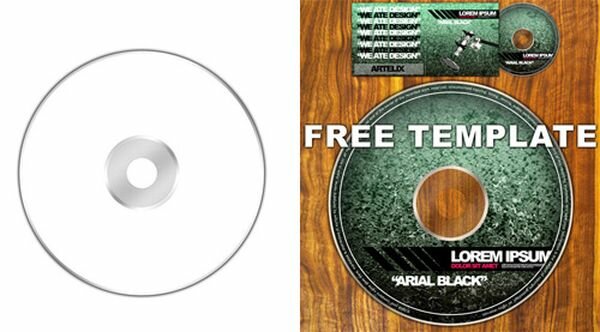 CD DVD template by Inonomas 20 Free CD & DVD Cases PSD Templates