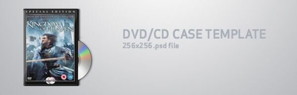 DVD icon template by whyred 20 Free CD & DVD Cases PSD Templates