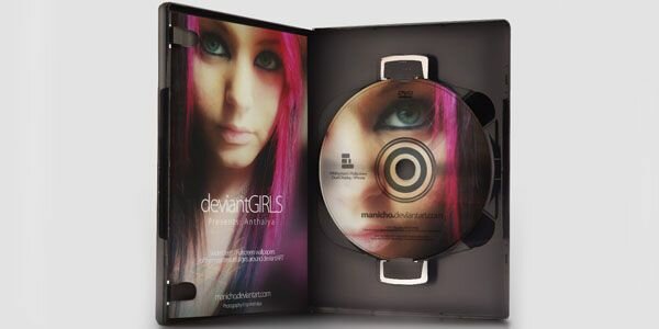 DeviantGirls Anthalya 20 Free CD & DVD Cases PSD Templates