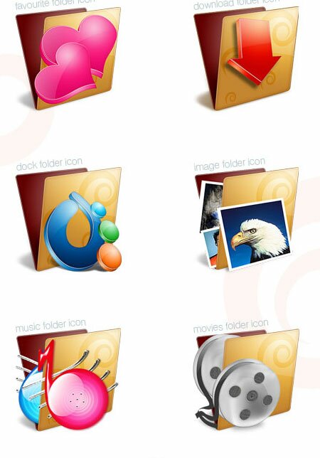 Golden Folder Icon Pack