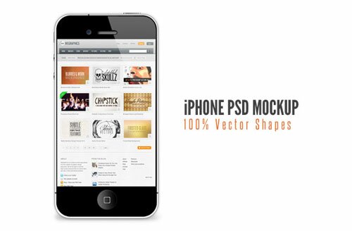 iphone slide1a 12 Free iPhone, iPad, iMac PSD Mockup