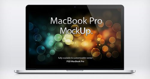 macbook pro mockup psd editable 3d template 12 Free iPhone, iPad, iMac PSD Mockup