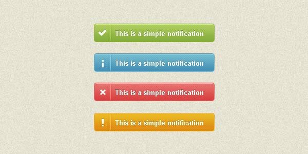. notification bar - 4 colours