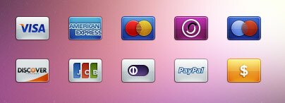 credit card 10 icons psd