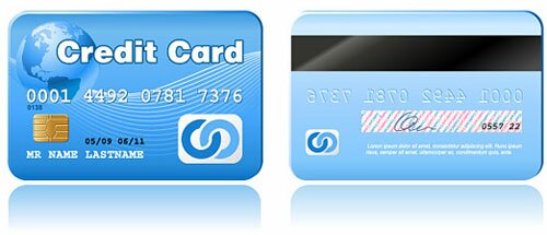 exquisite credit card vector graphic
