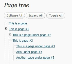 page tree view 8 Useful Wordpress Treeview Plugins