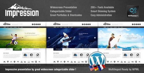 impression premium corporate presentation 10 Great Premium Hotel Wordpress Themes
