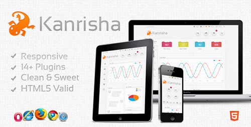 kanrisha premium html5 responsive admin 15 Best HTML5 Admin Panel Templates