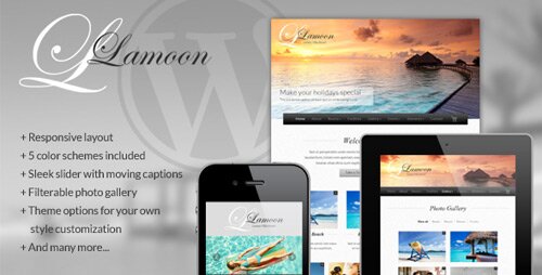 lamoon responsive wordpress theme 10 Great Premium Hotel Wordpress Themes