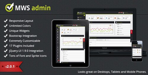 mws admin full featured admin 15 Best HTML5 Admin Panel Templates