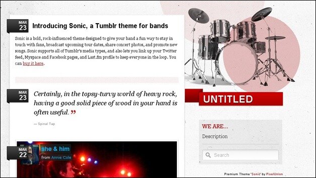 sonic thumb 50 Simple Free & Premium Tumblr Themes