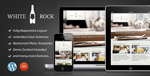 white rock restaurant winery theme 13 Popular Premium Restaurant Wordpress Themes