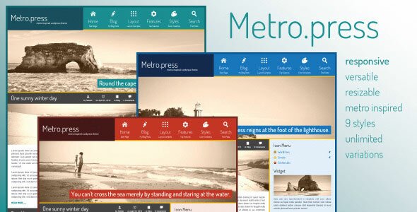 metro press express wordpress theme 12 Premium WordPress Metro Themes