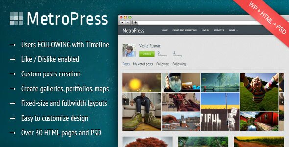 metropress user follow creative 12 Premium WordPress Metro Themes